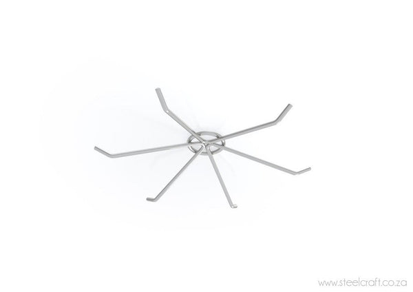 Under Cupboard Swivel Hook Rack - Steelcraft