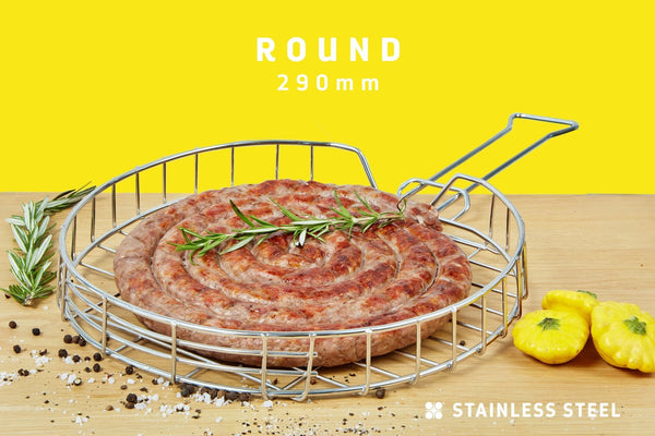 Braai Grid - Round Adjustable Depth With Slide Away Handle - Steelcraft