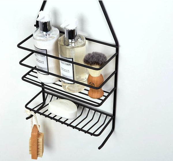 Shower caddy - medium Matt Black - Steelcraft