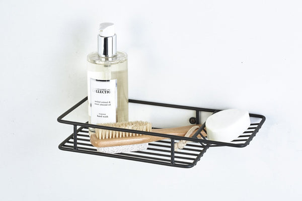 Shelf & soap dish Matt Black - Steelcraft