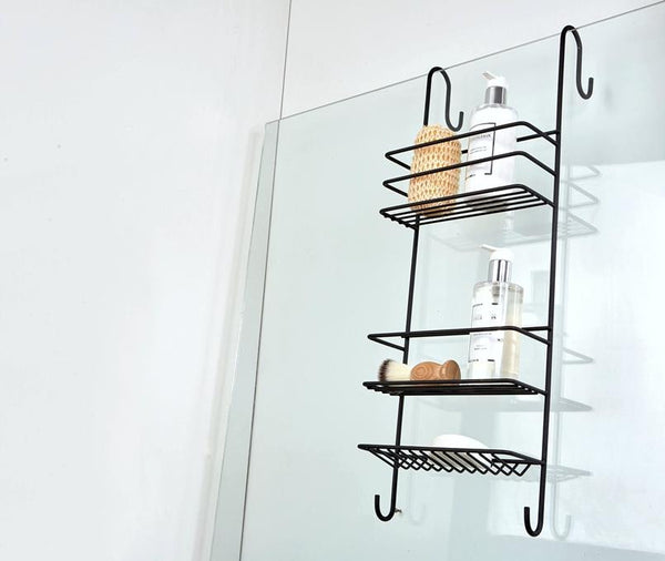 Hook Over Shower Caddy (Large) Matt Black, Hook Over Shower Caddy (Large) Matt Black, Bathroom Ware, Steelcraft, Steelcraft , www.steelcraft.co.za