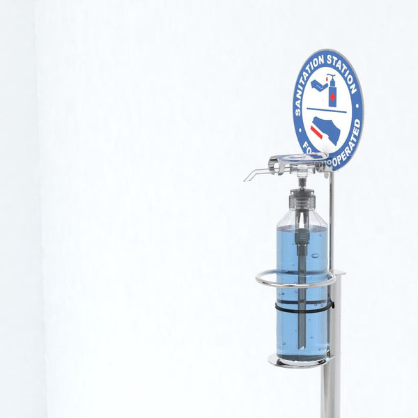 Step Sanitation Station (Floor Stand / Wall Mount Option) - Steelcraft